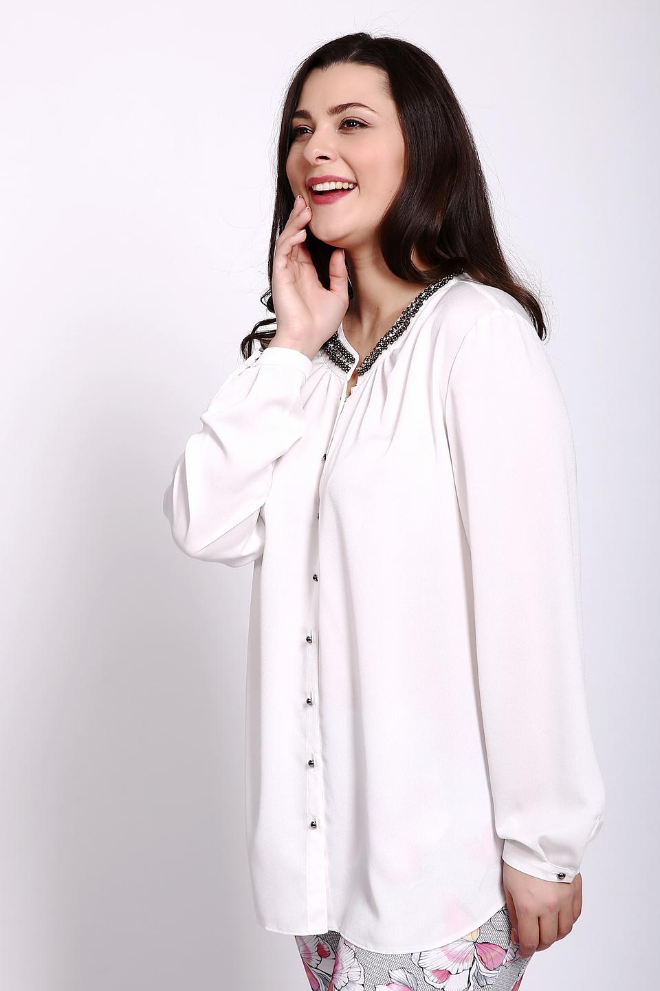 Блуза Erfo с бисерным воротником