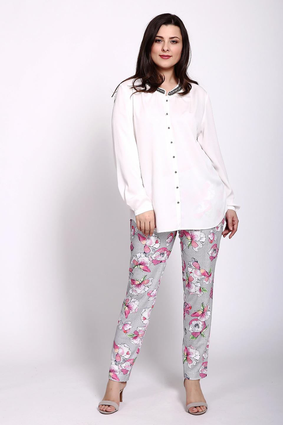 Блуза Erfo с бисерным воротником