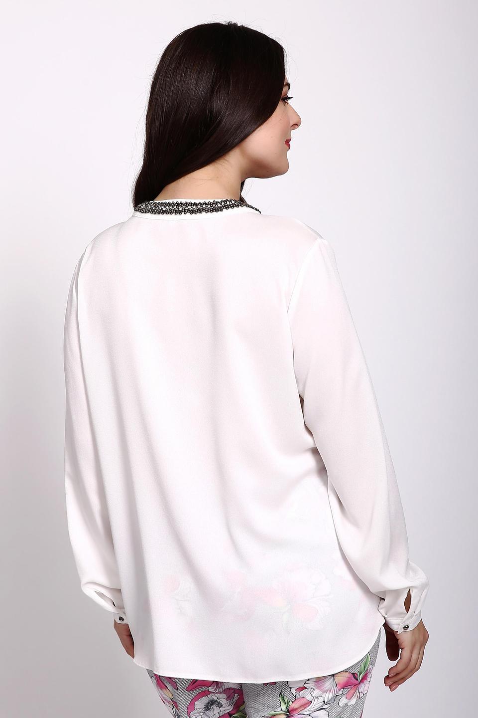 Блуза Erfo с бисерным воротником
