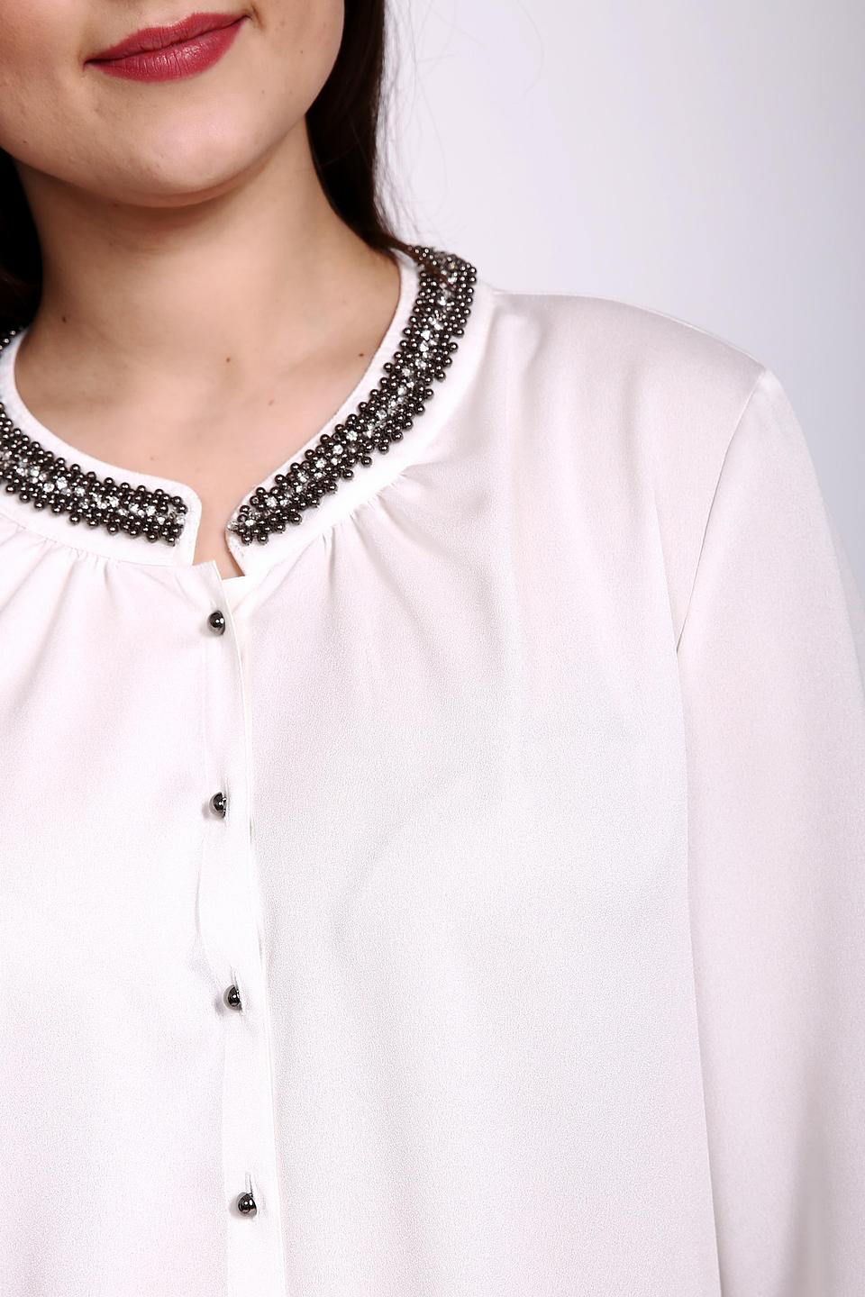 Блуза Erfo с бисерным воротником