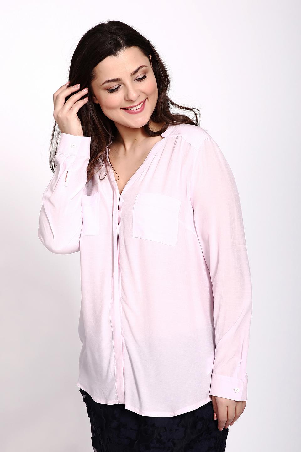 Блуза Apanage розовая с накладными карманами