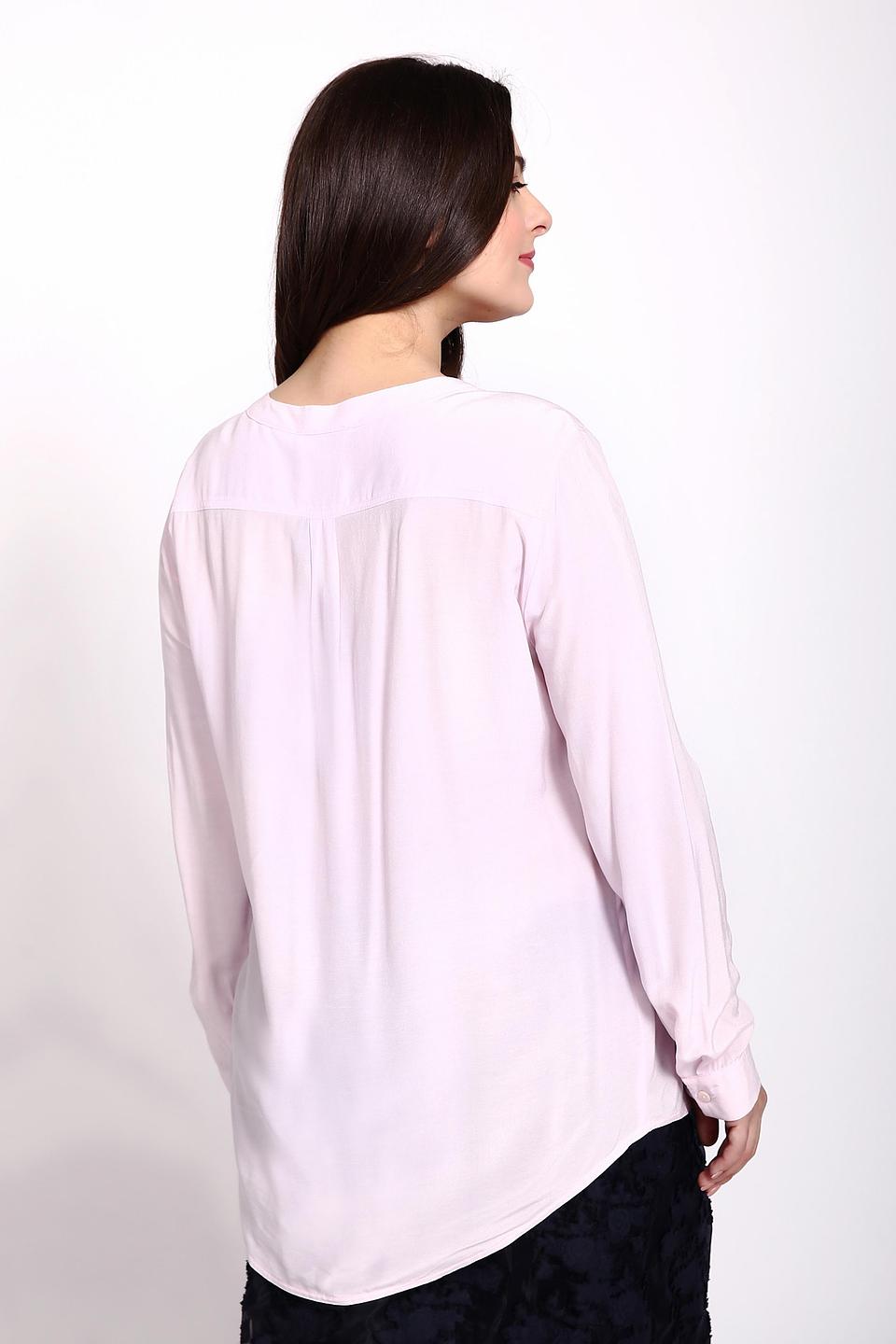 Блуза Apanage розовая с накладными карманами