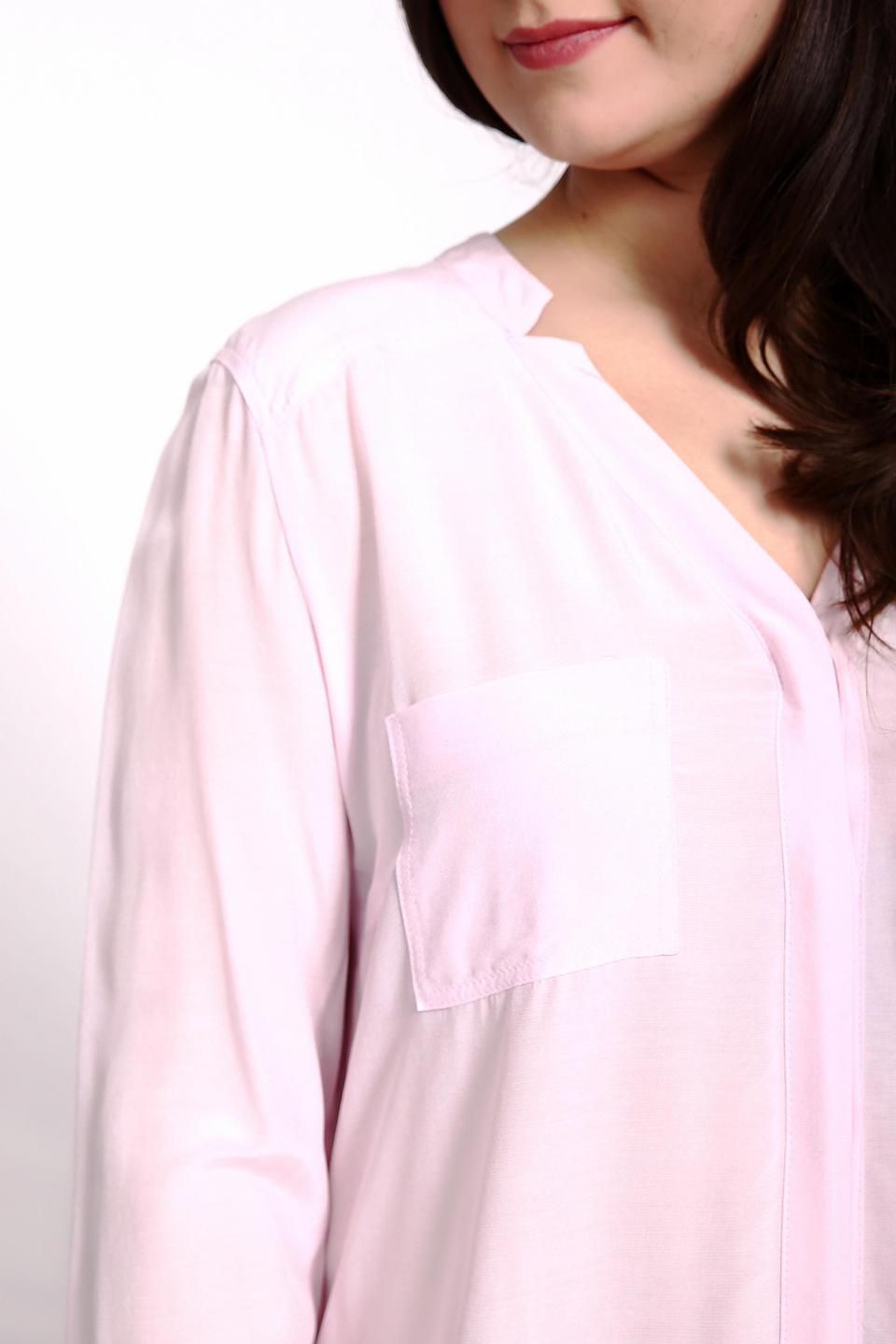 Блуза Apanage розовая с накладными карманами