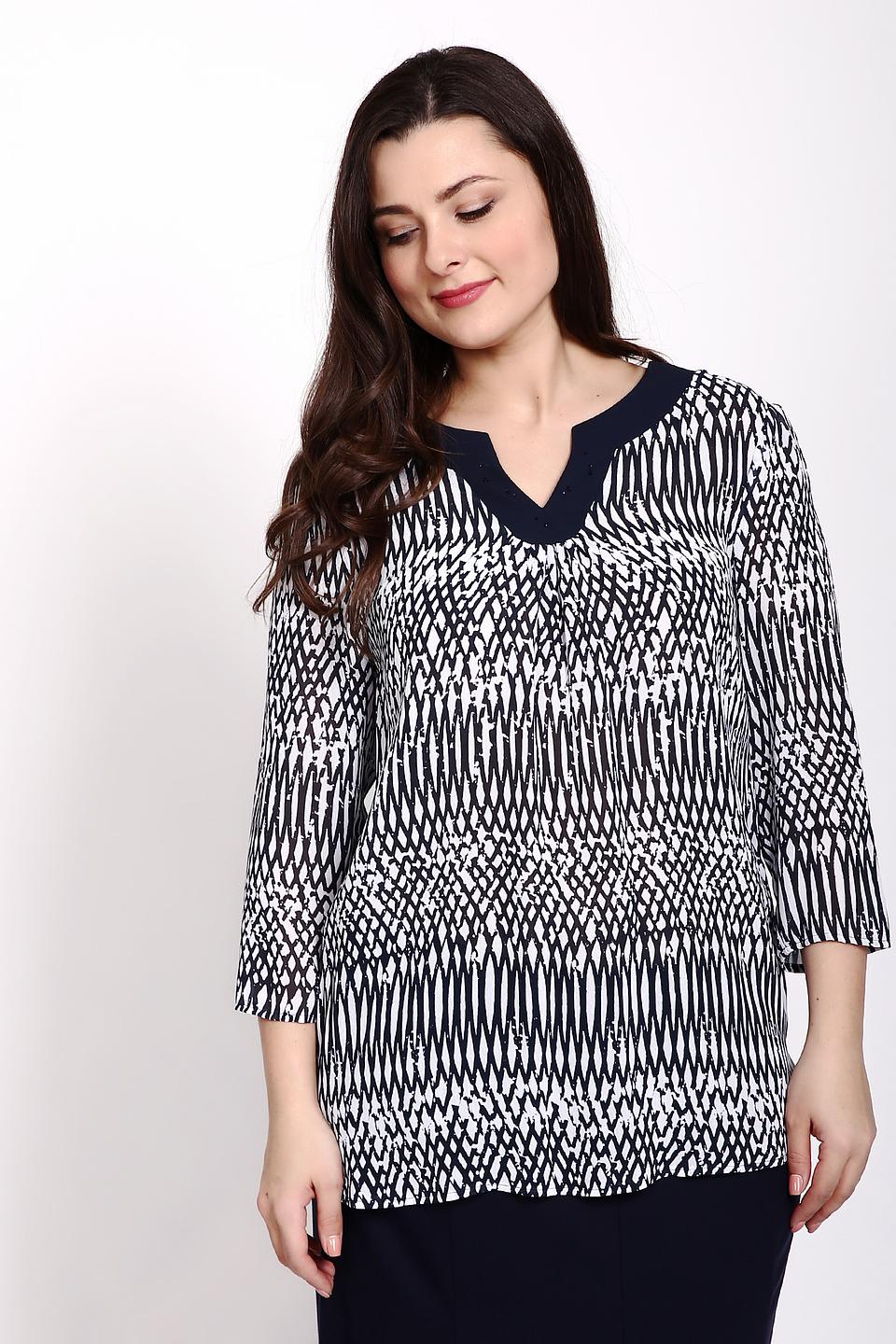 Блуза Frank Walder с принтом и декором