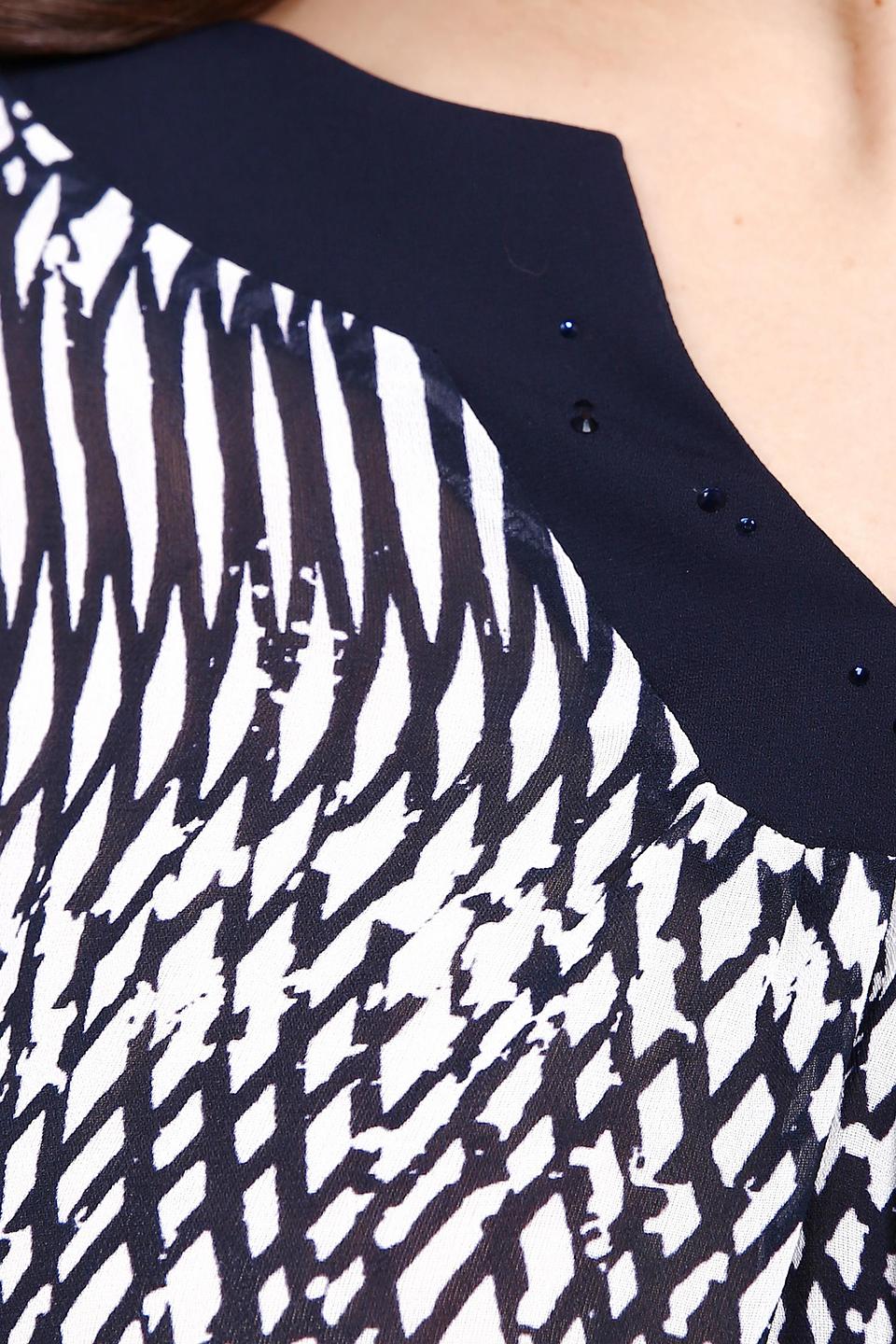 Блуза Frank Walder с принтом и декором