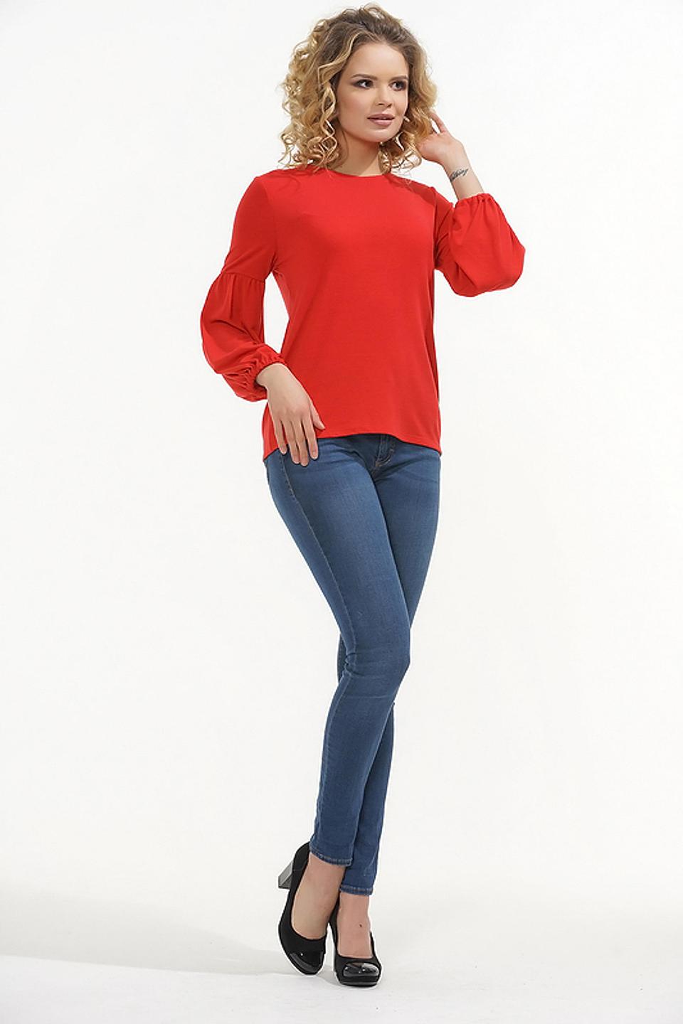 Блуза VAY с фонариками красная