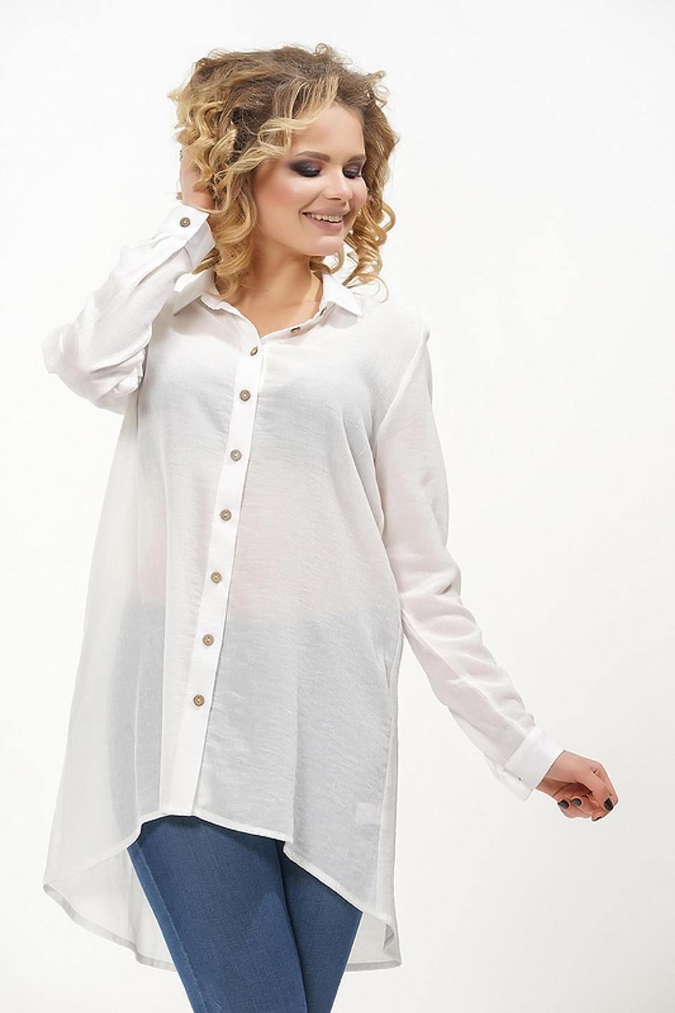 Блуза VAY оверсайз белая