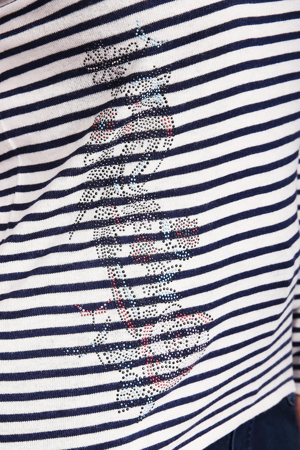 Пуловер Gerry Weber в полоску с аппликацией