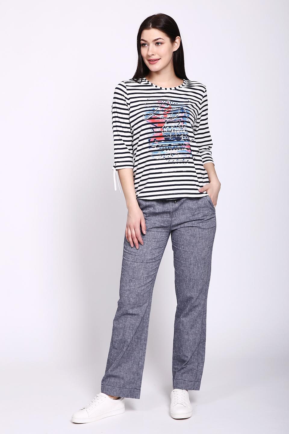 Брюки Via Appia серые с резинкой