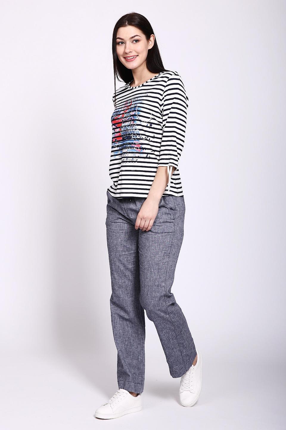 Брюки Via Appia серые с резинкой