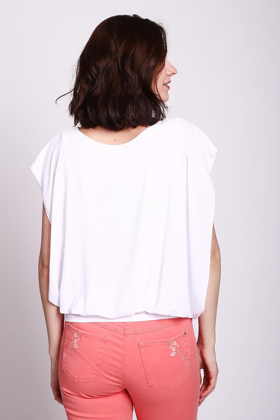 Блуза Passport белая свободного кроя