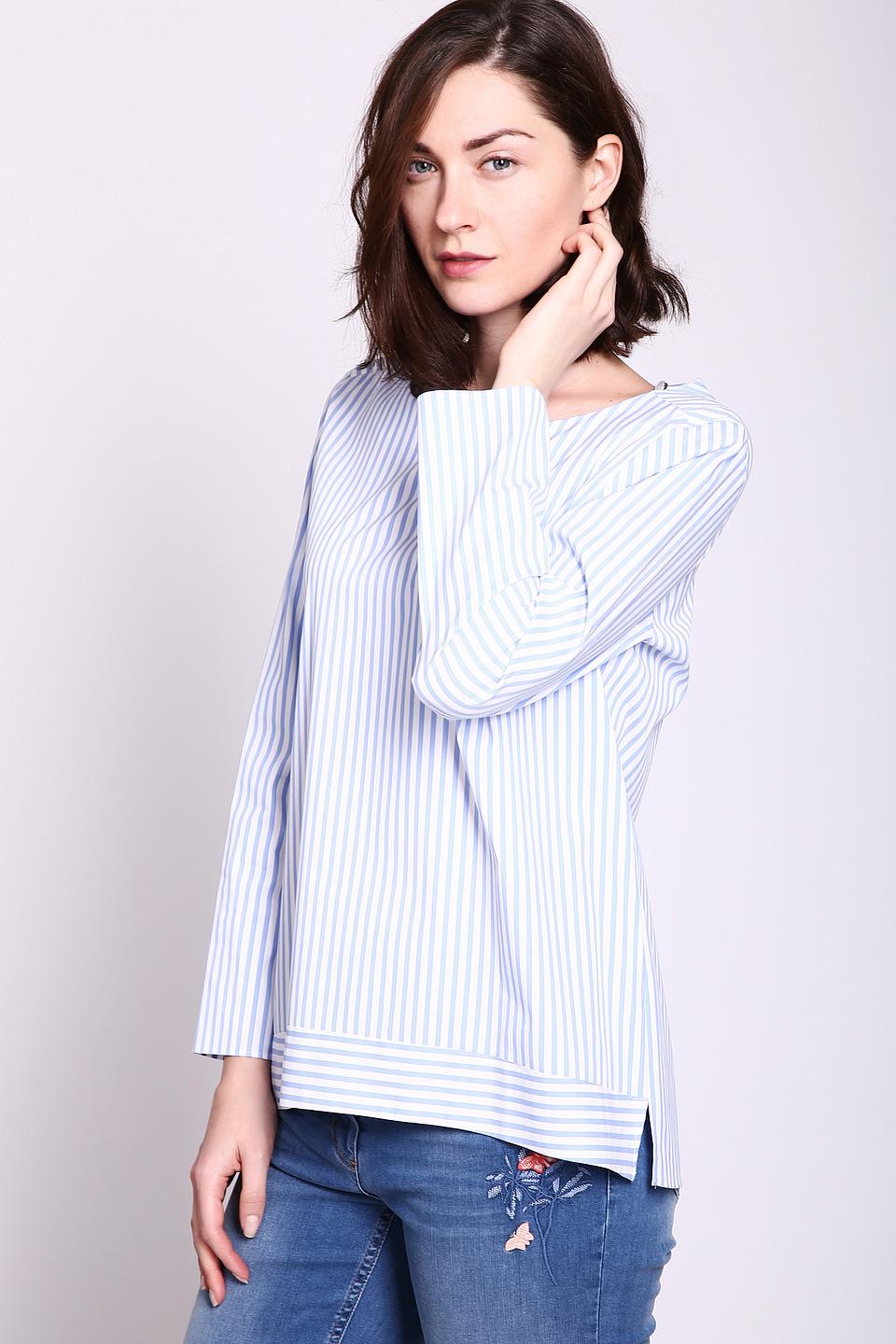 Блуза Erfo в полоску голубую