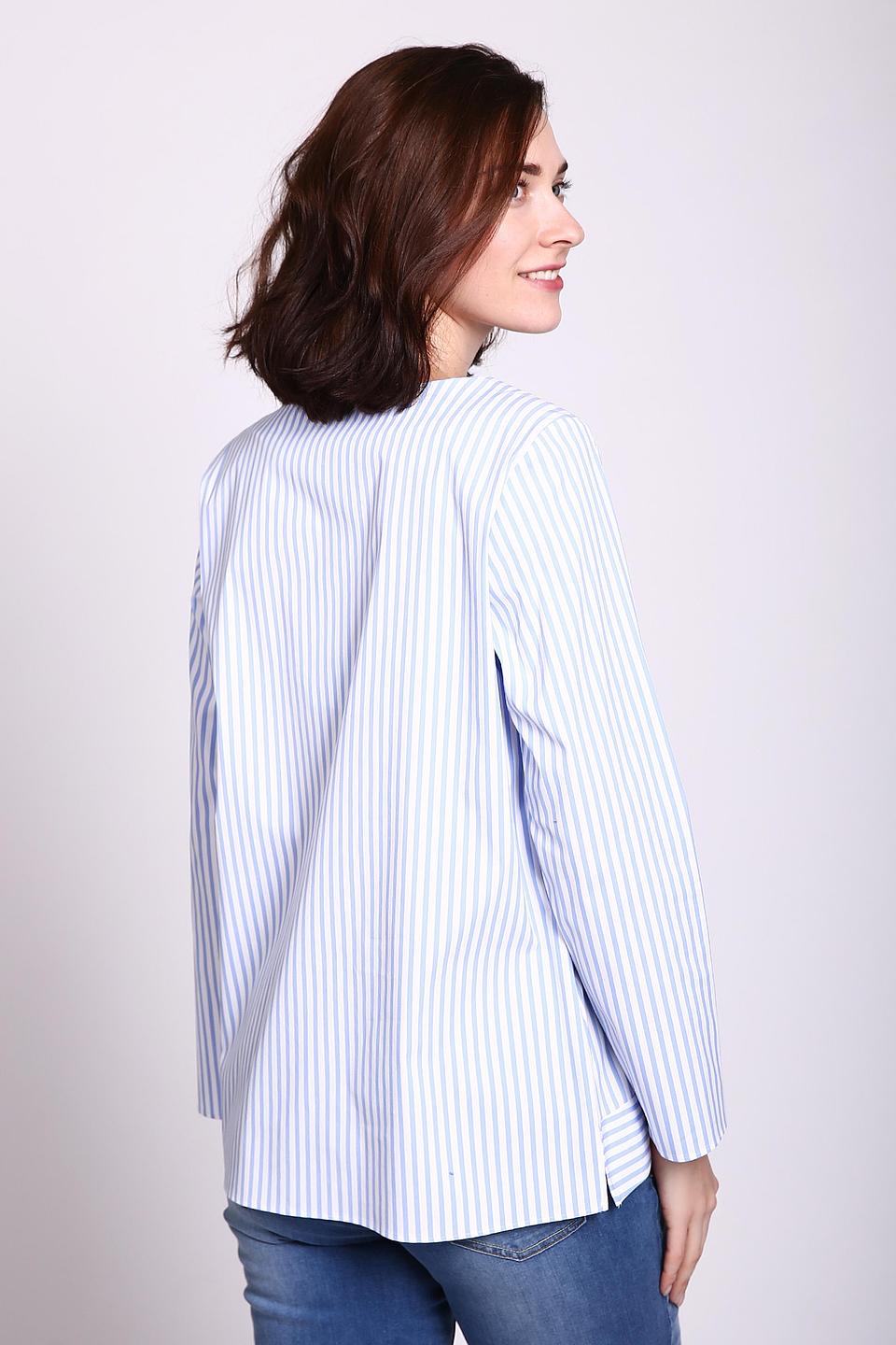 Блуза Erfo в полоску голубую