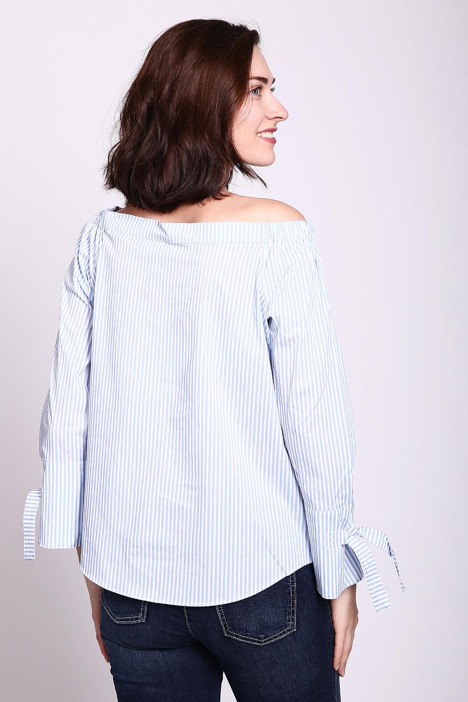 Блуза Monari в полоску с завязками на рукавах