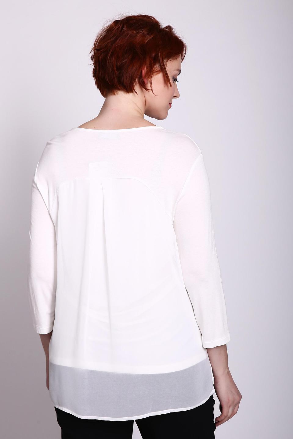 Блуза Via Appia с кружевом белая