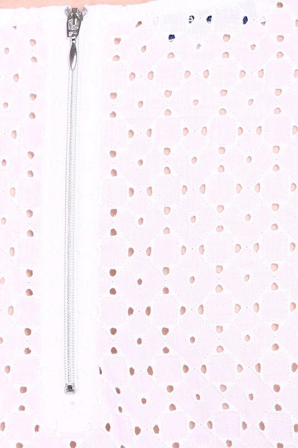 Блуза Gerry Weber белая с перфорацией