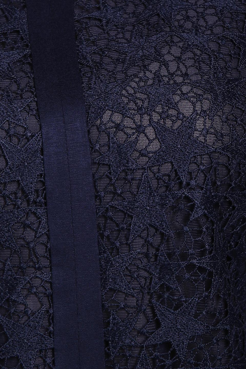 Блуза Thomas Rabe кружево темно-синяя