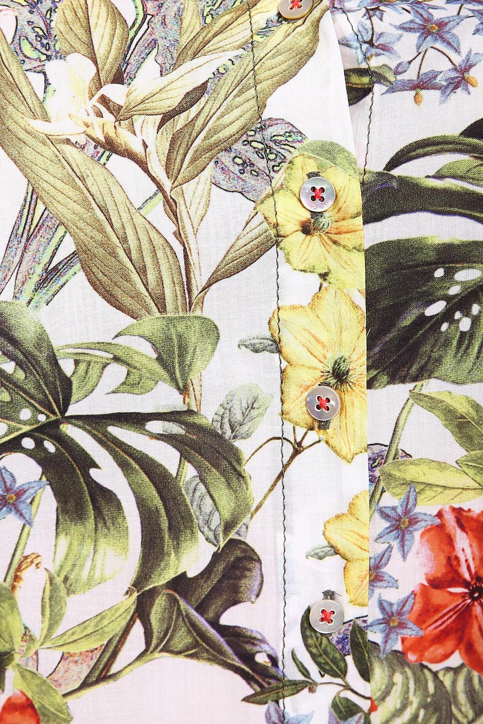 Блуза Erfo с тропическим принтом