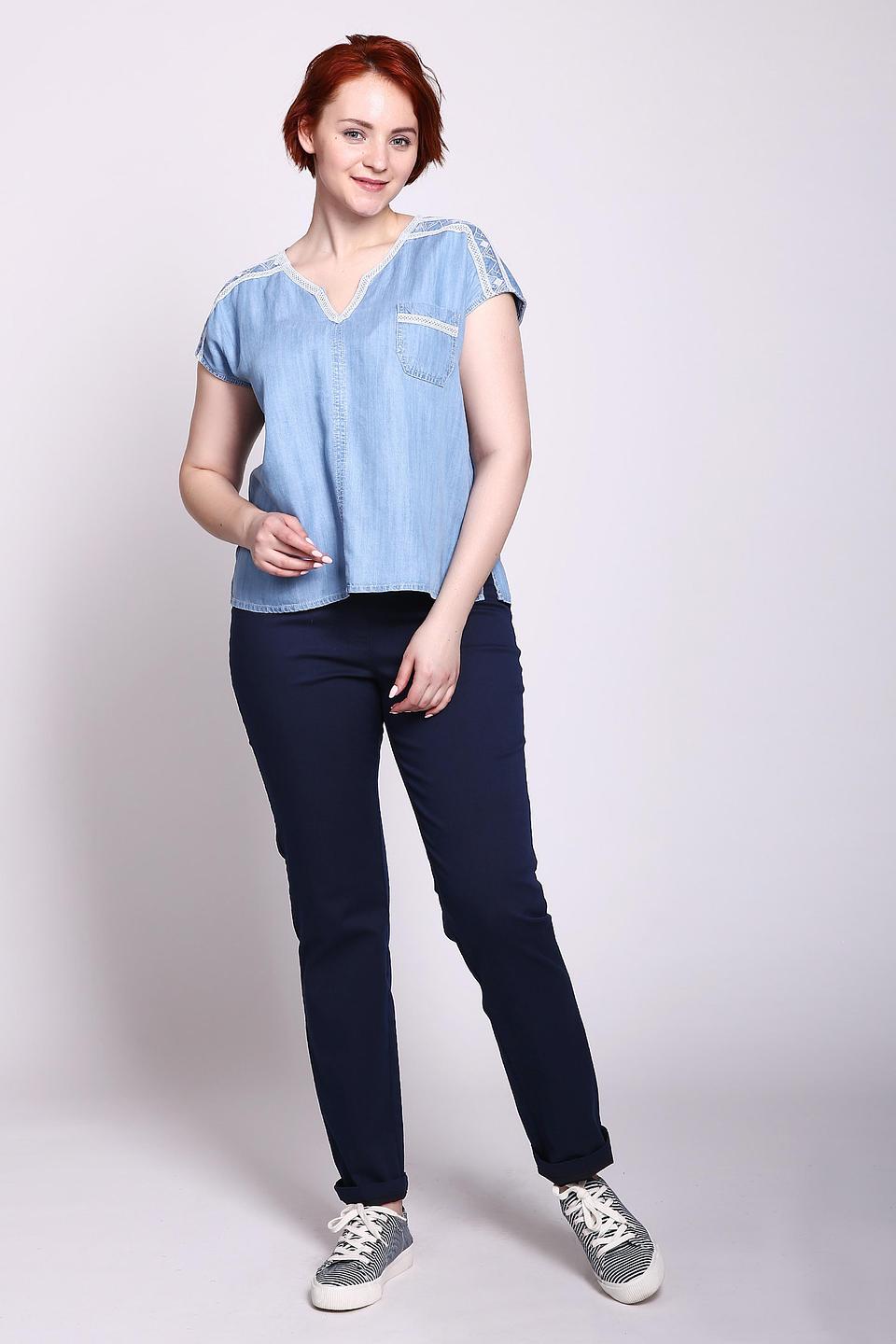 Блуза Thomas Rabe джинсовая с кружевом