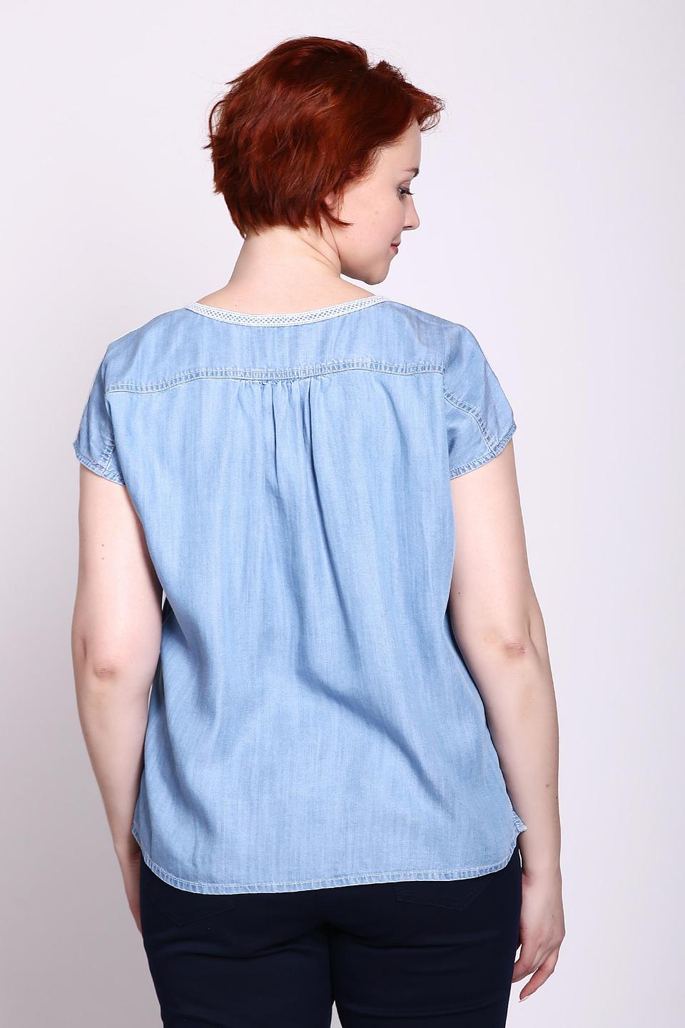 Блуза Thomas Rabe джинсовая с кружевом