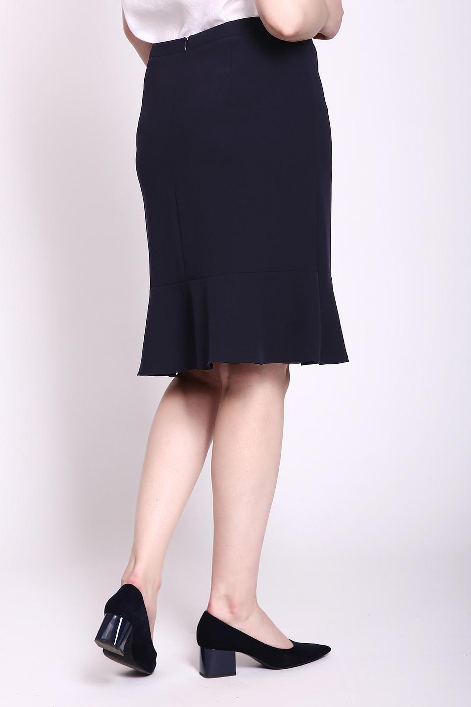 Юбка Gerry Weber с оборкой темно-синяя