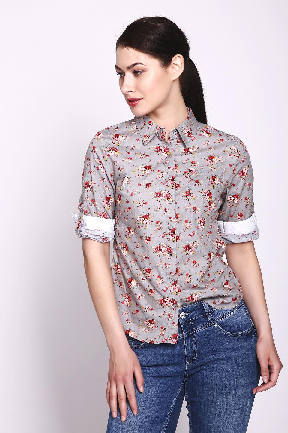 Блуза Pezzo с цветочным принтом