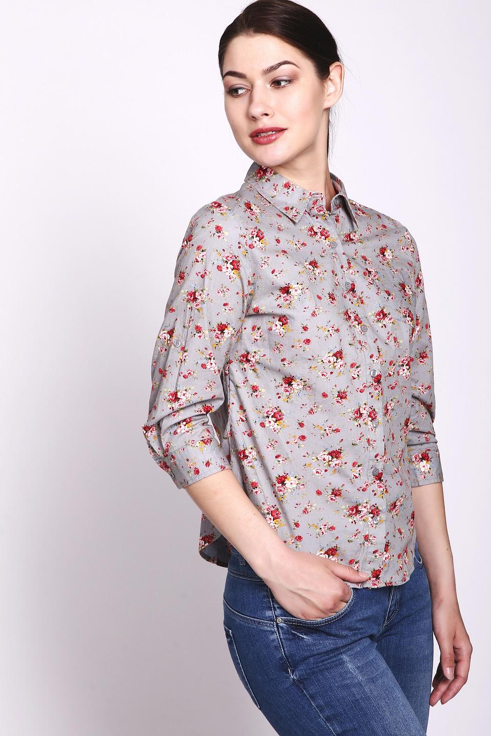 Блуза Pezzo с цветочным принтом