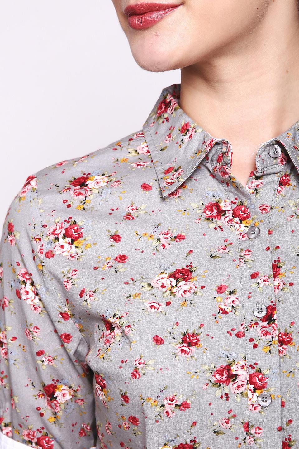 Блуза Pezzo с цветочным принтом