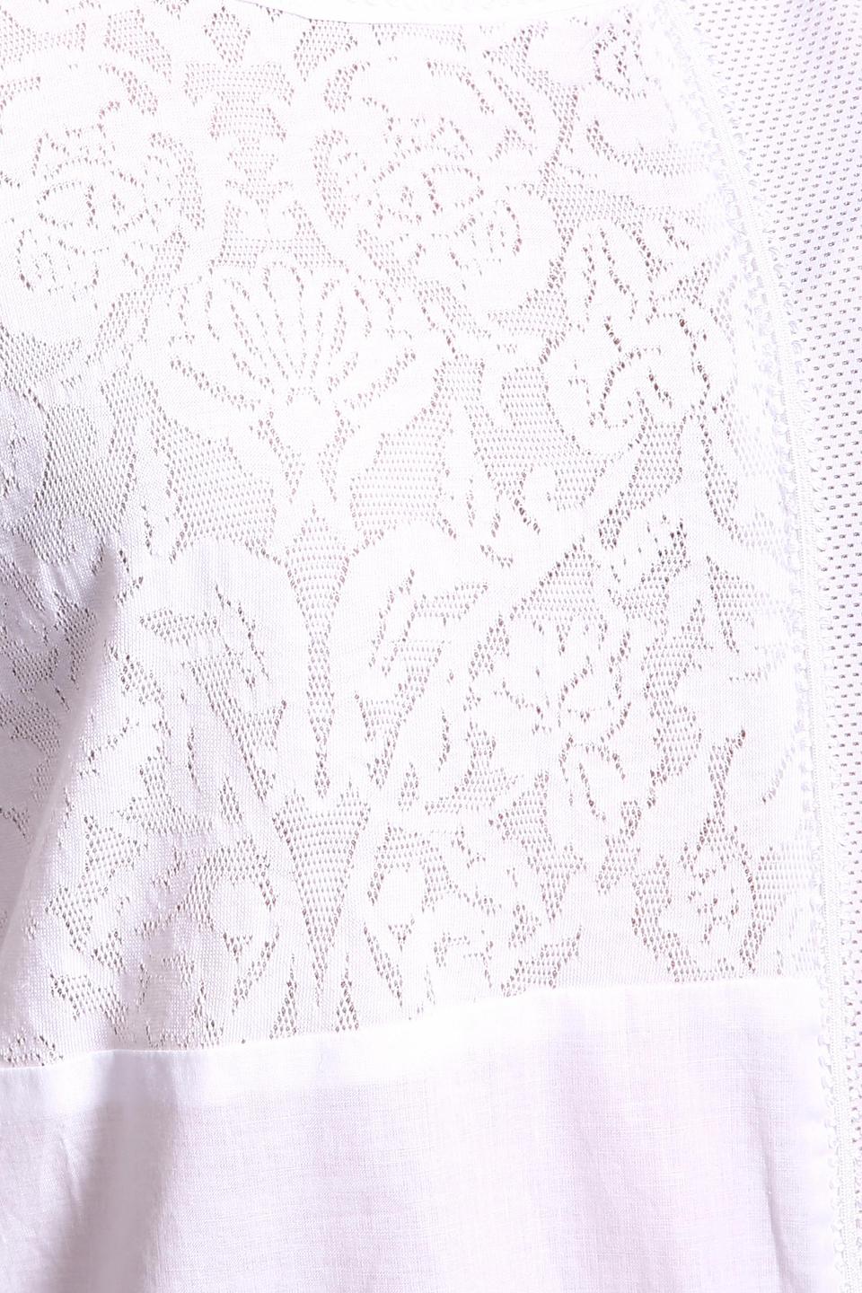 Блуза Steilmann с кружевом белая