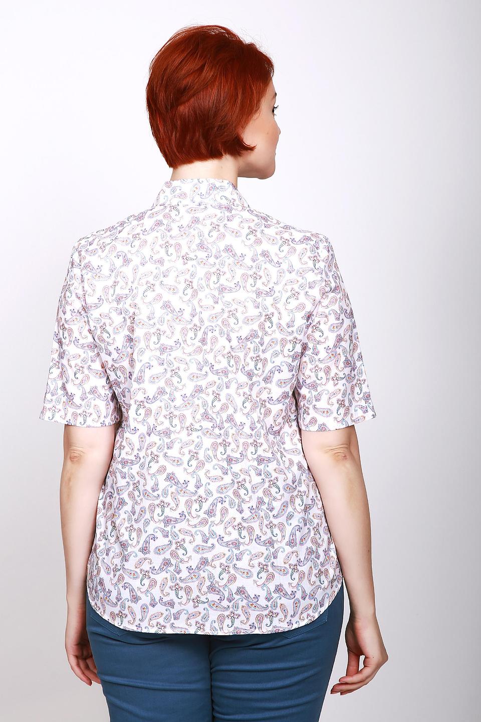 Блуза Erfo белого цвета с принтом