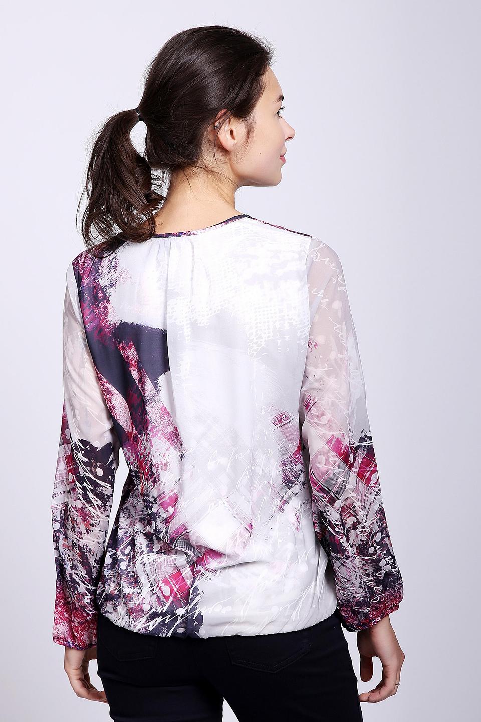 Блуза Frank Walder разноцветная с абстрактным принтом