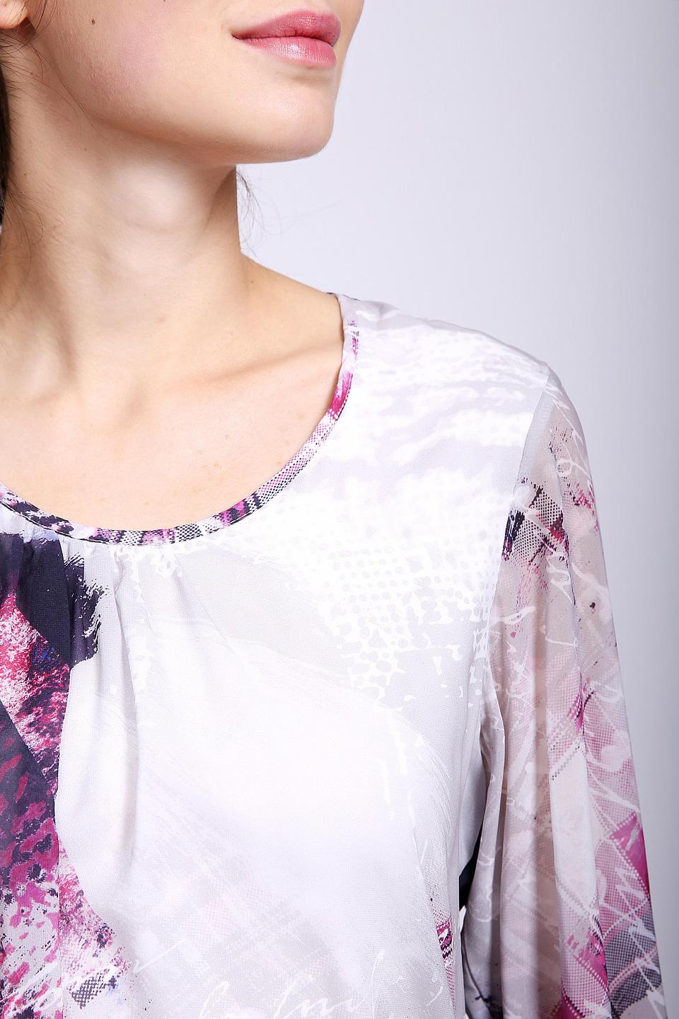 Блуза Frank Walder разноцветная с абстрактным принтом