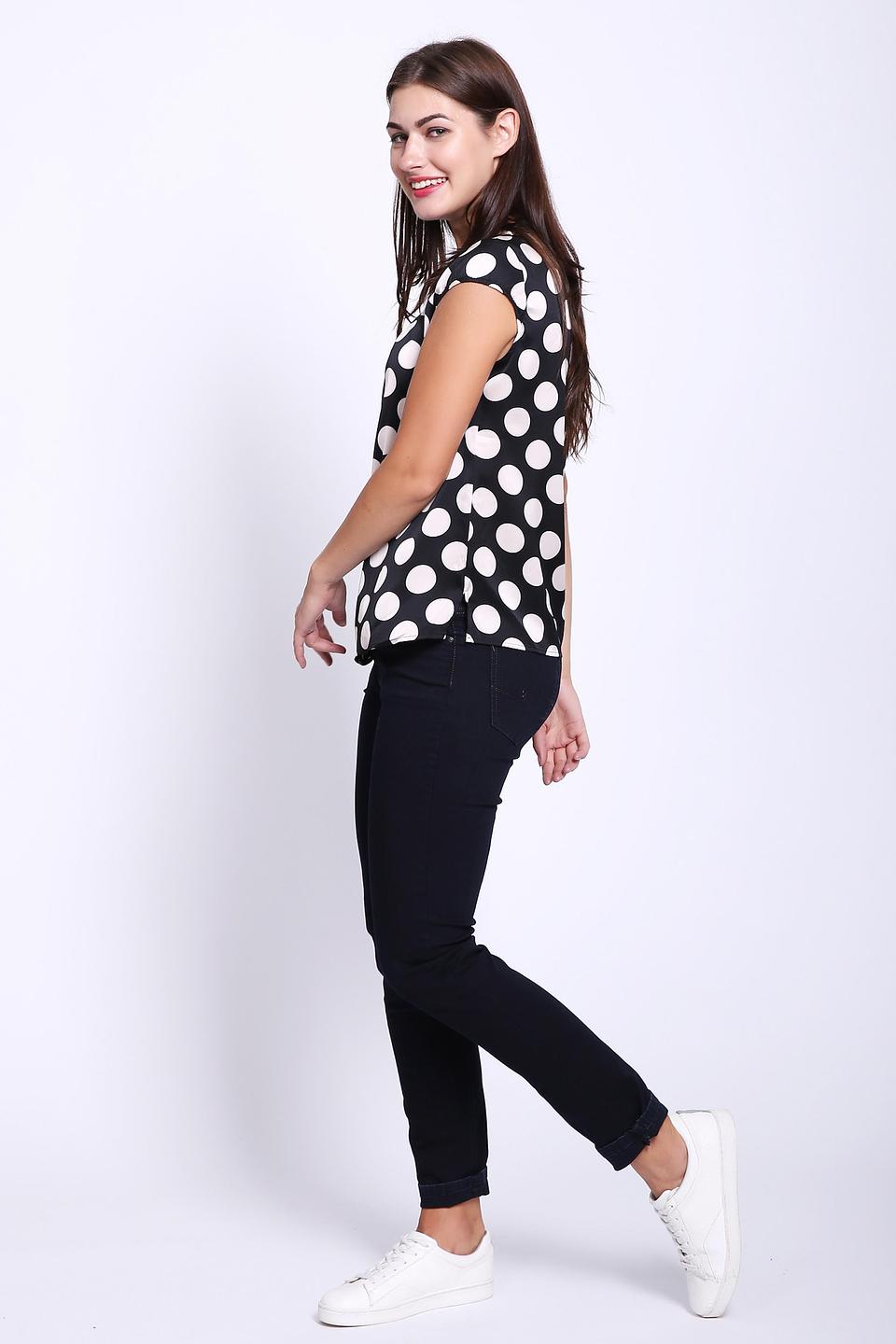 Топ Comma в горошек