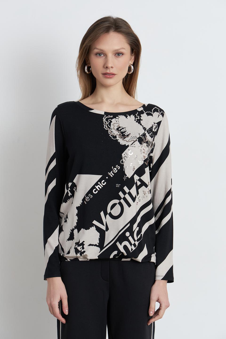 Блуза Betty Barclay с принтом Воila чёрный