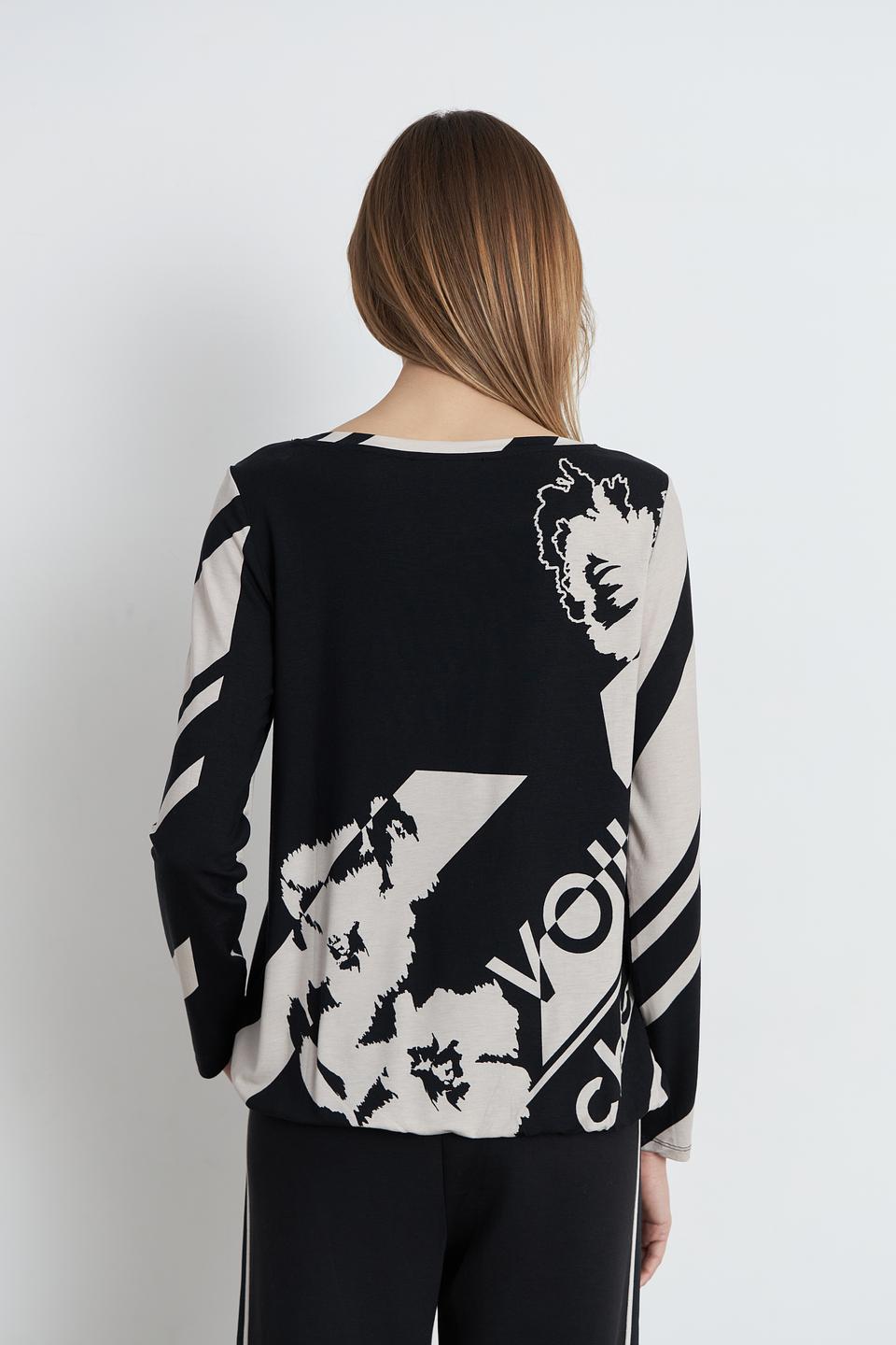 Блуза Betty Barclay с принтом Воila чёрный