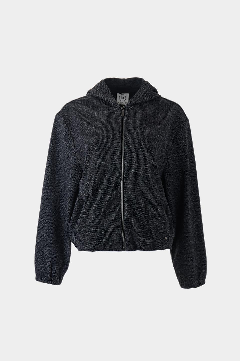 Жакет Betty and Co серый с капюшоном