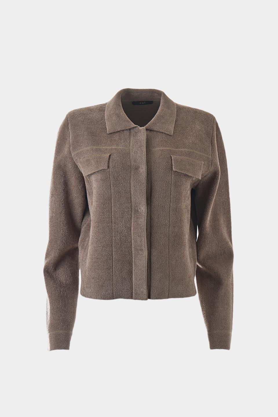 Жакет Oui женский коричневый