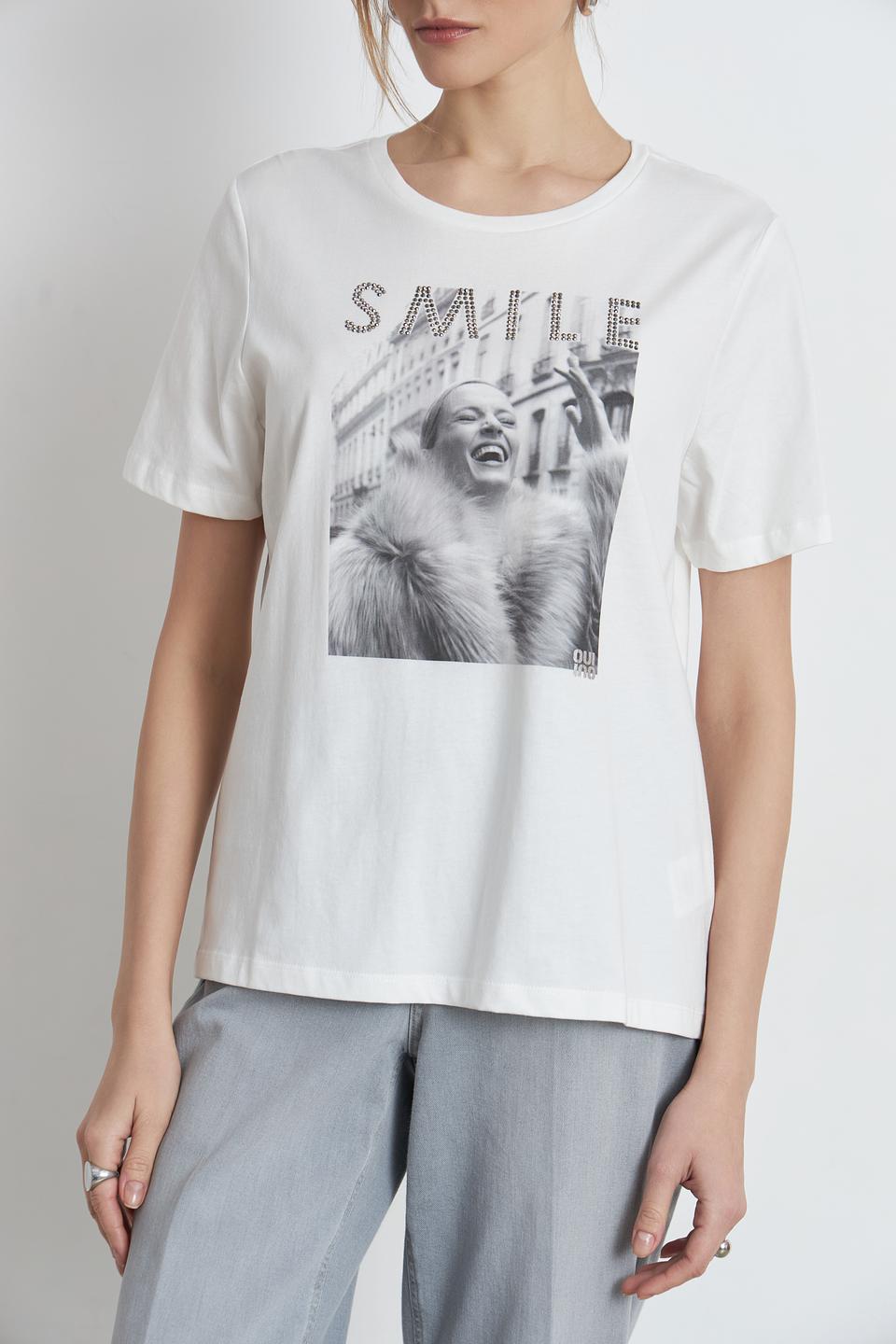 Футболка Oui с принтом "Smile"