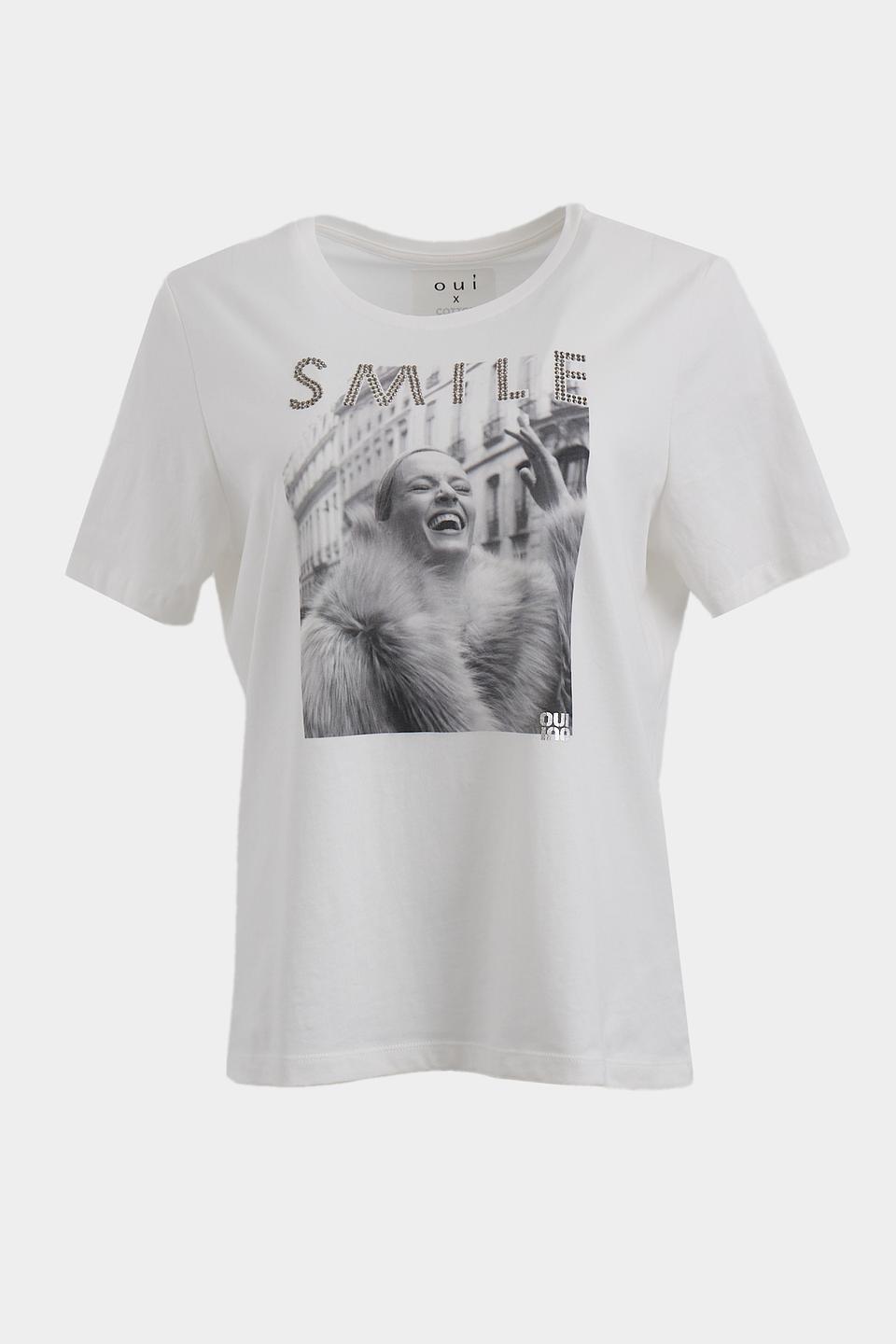 Футболка Oui с принтом "Smile"