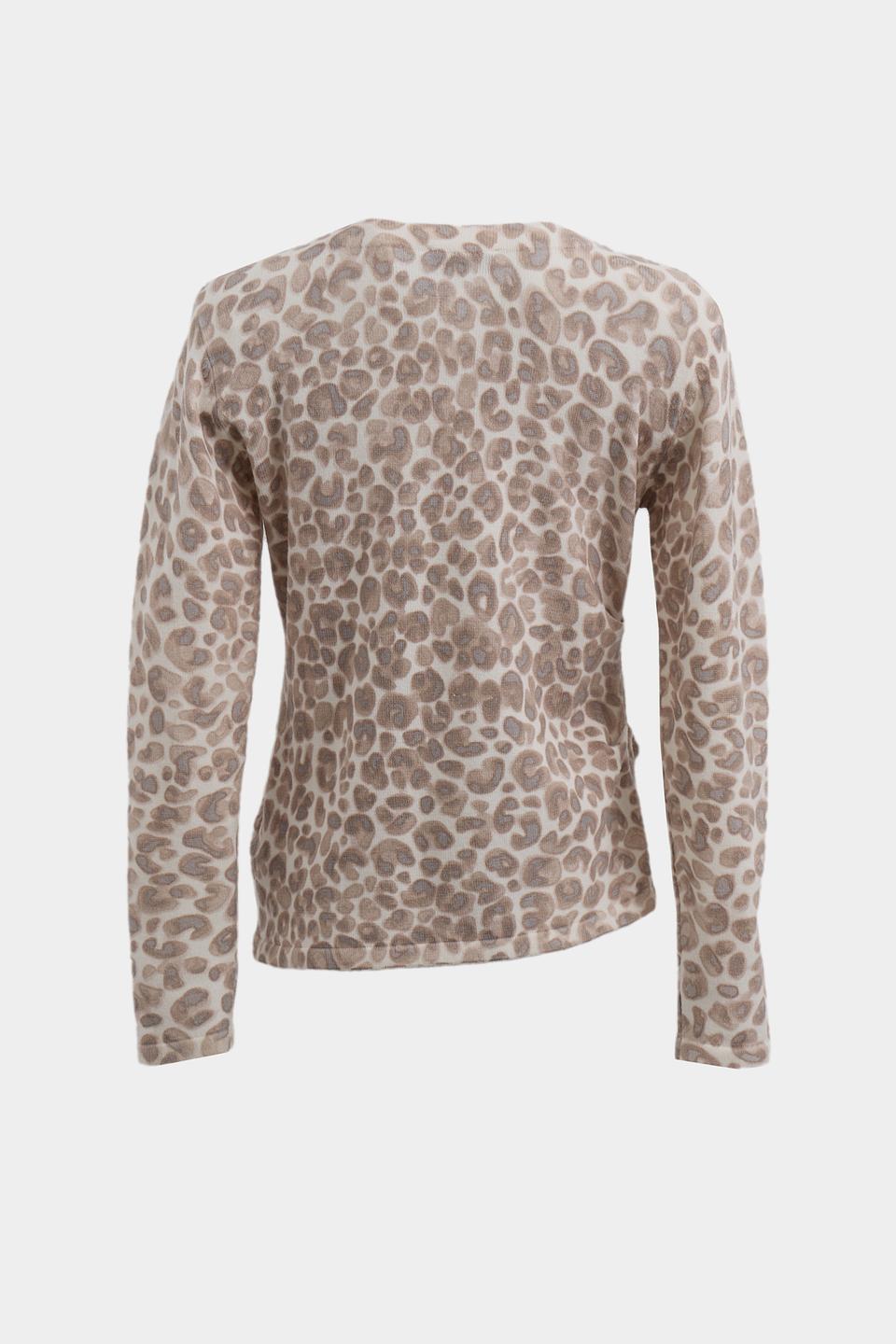 Пуловер Monari с леопардовым принтом