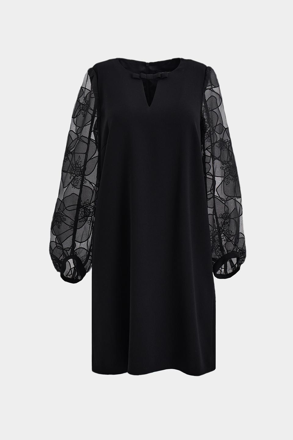 Платье Luisa Cerano чёрное с рукавами