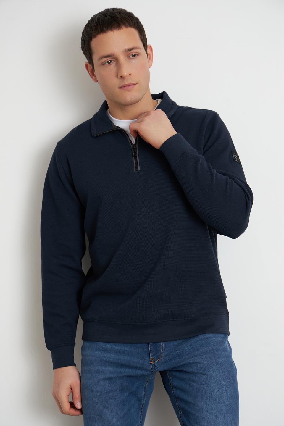Джемпер Casa Moda с молнией темно-синий