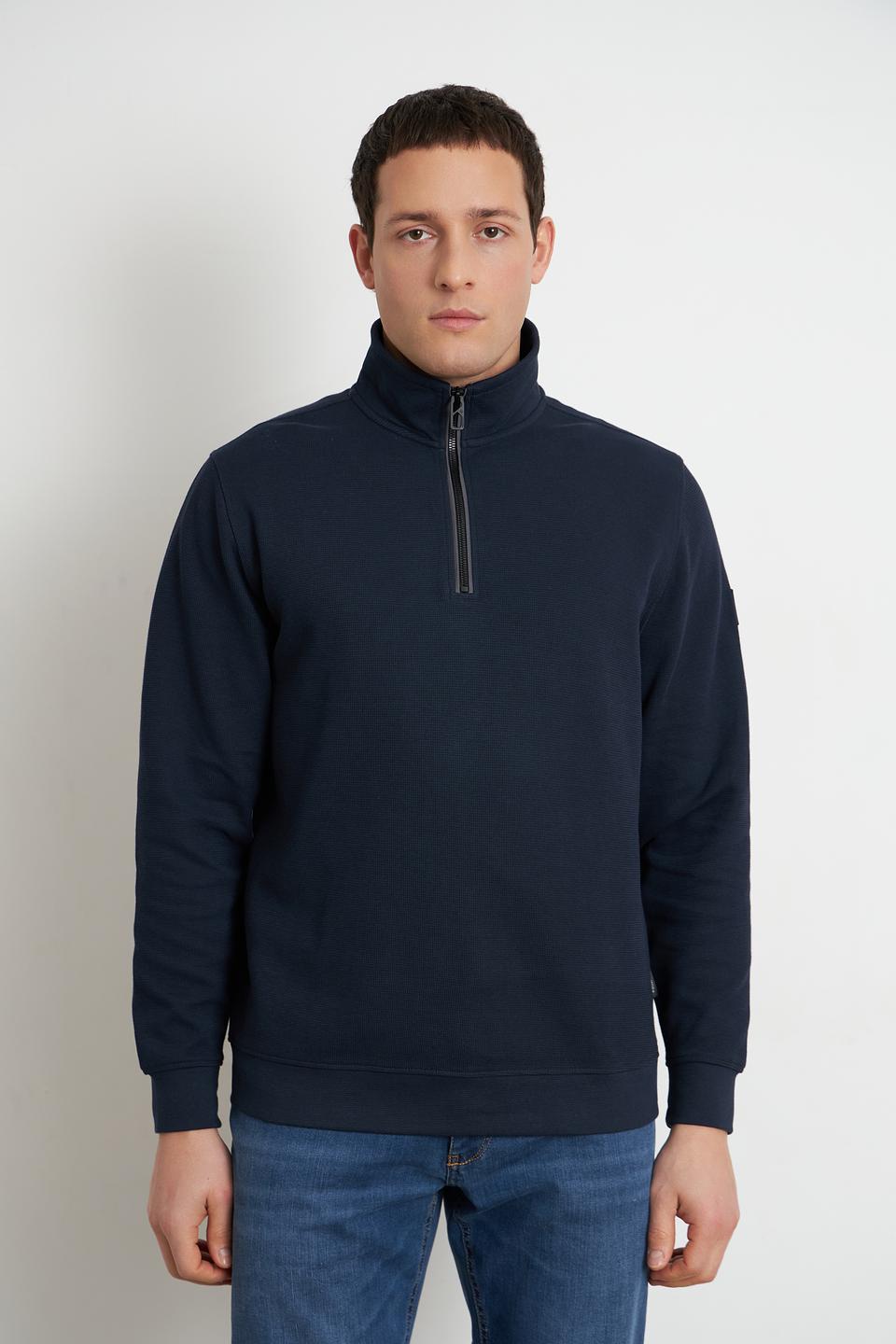 Джемпер Casa Moda с молнией темно-синий