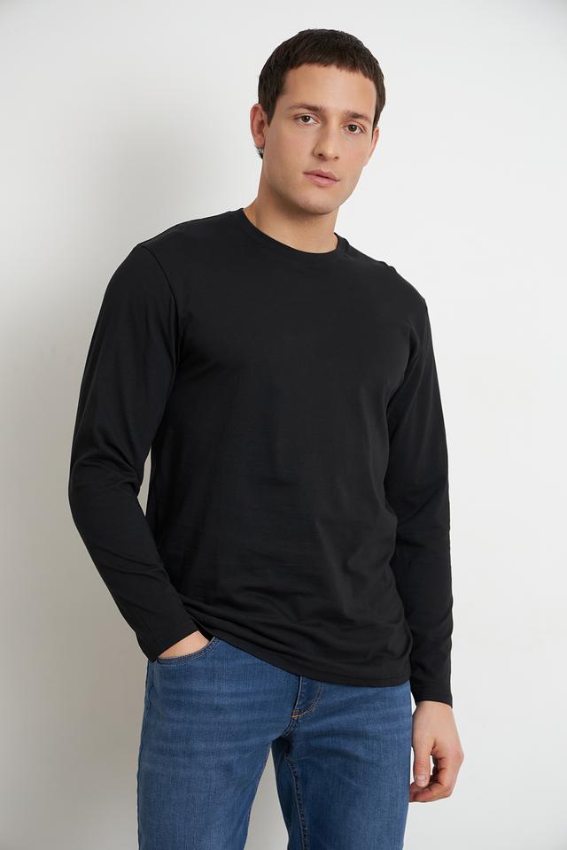 Футболка Ragman чёрная с длинным рукавом