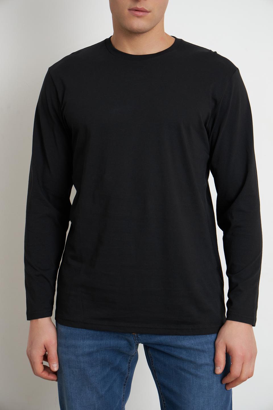 Футболка Ragman чёрная с длинным рукавом