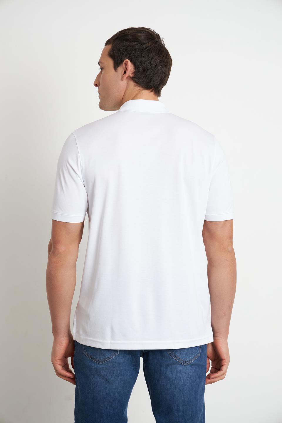 Поло Ragman белый с карманом
