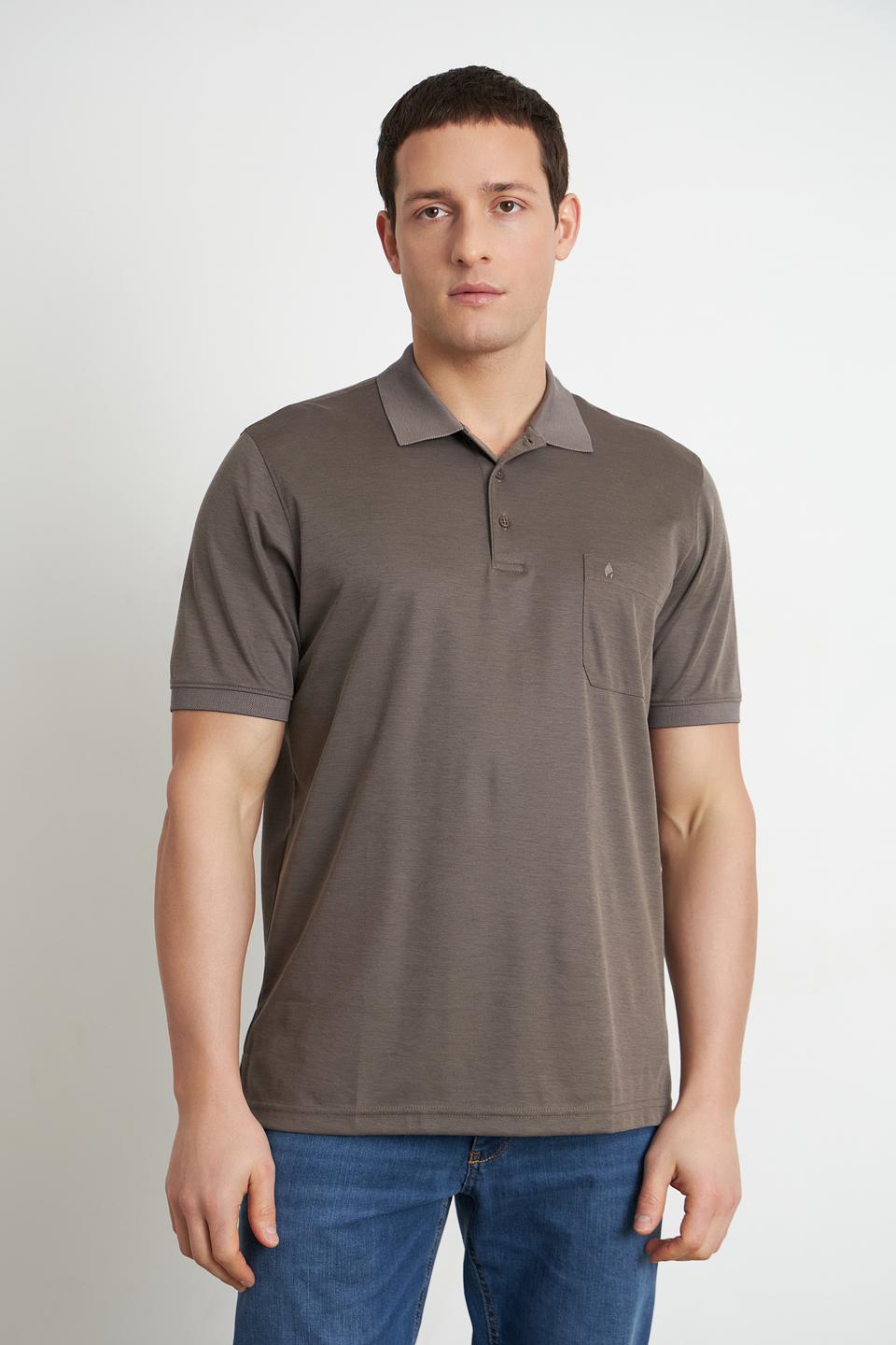 Поло Ragman хаки с карманом