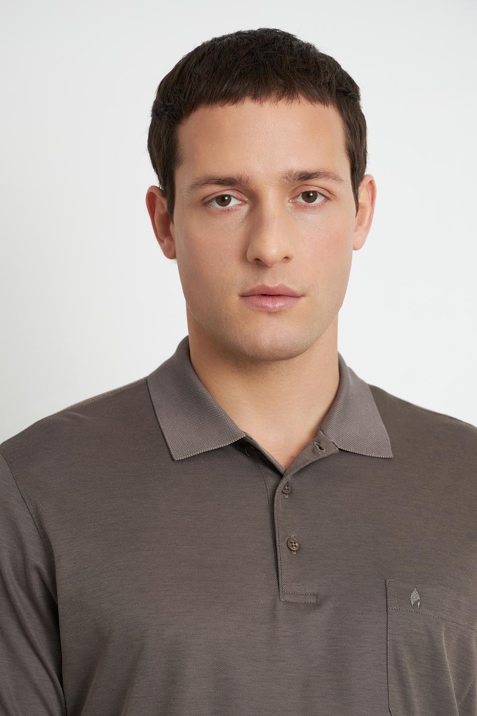 Поло Ragman хаки с карманом