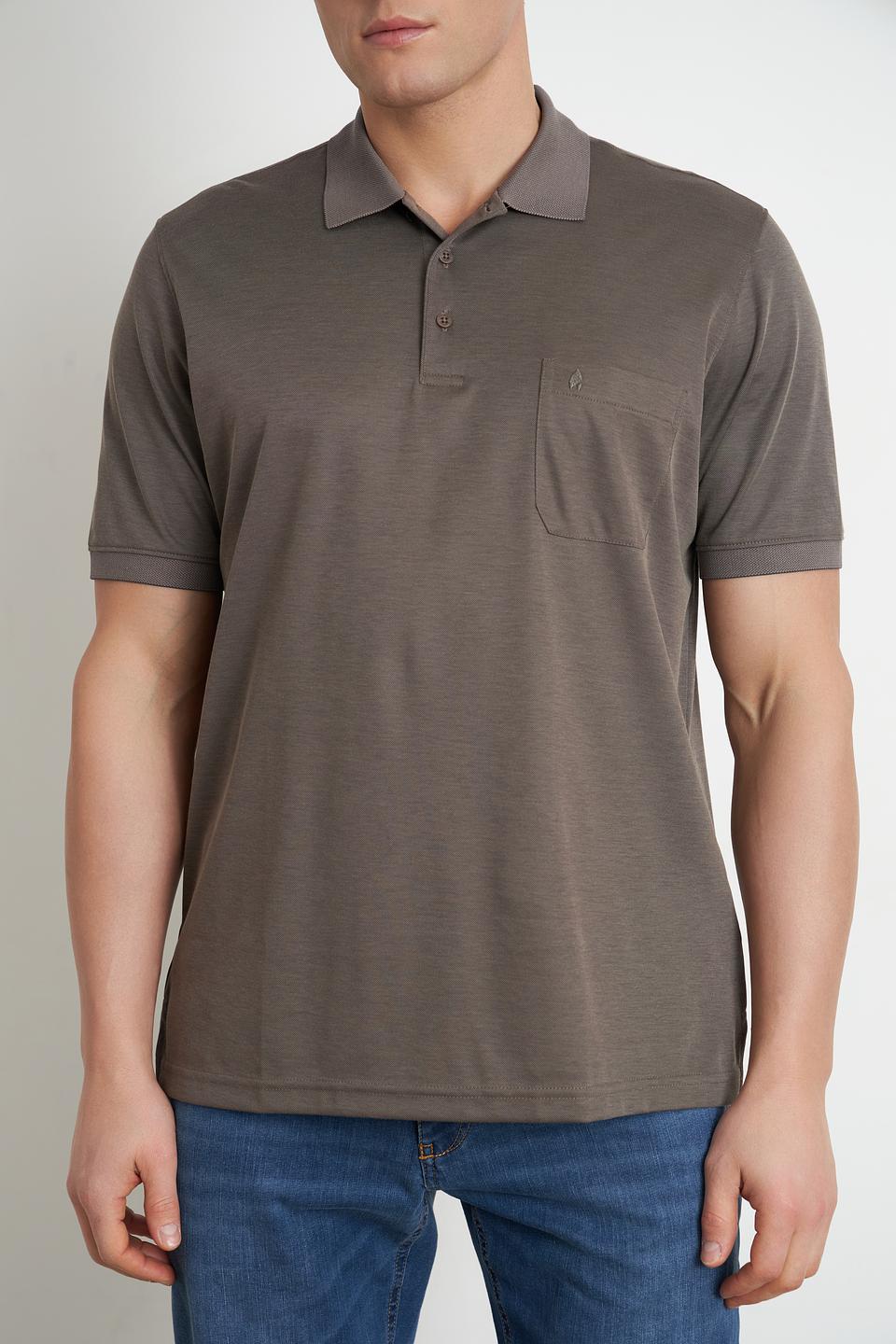 Поло Ragman хаки с карманом