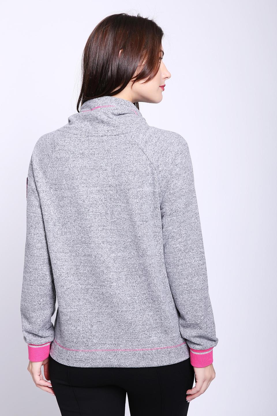 Пуловер Via Appia с принтом серый